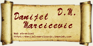 Danijel Marčićević vizit kartica